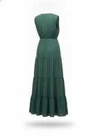 Green Tiered Maxi Dress