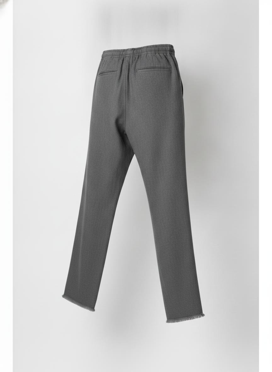 Gray Flax Pants