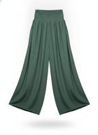 Green Wide-Leg Pants