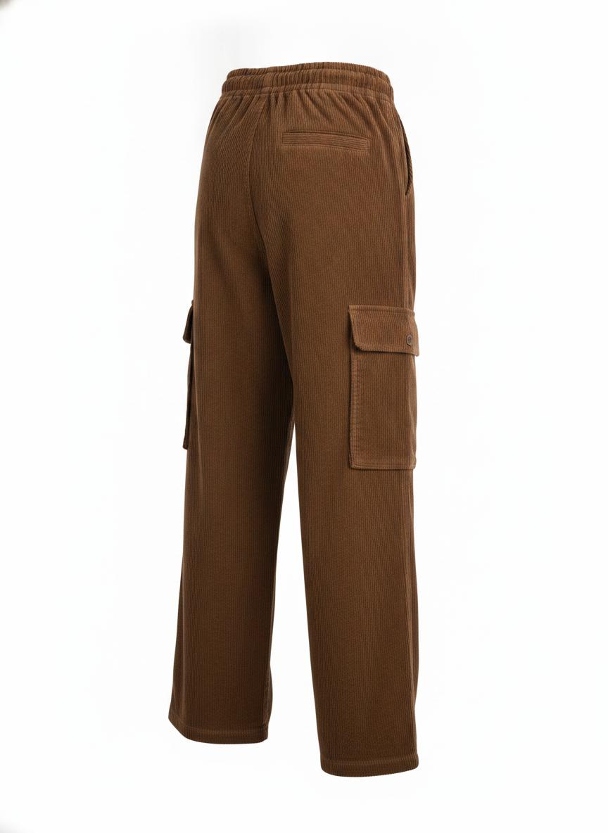 Brown Corduroy Utility Pants