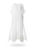 White Lace Kaftan Dress