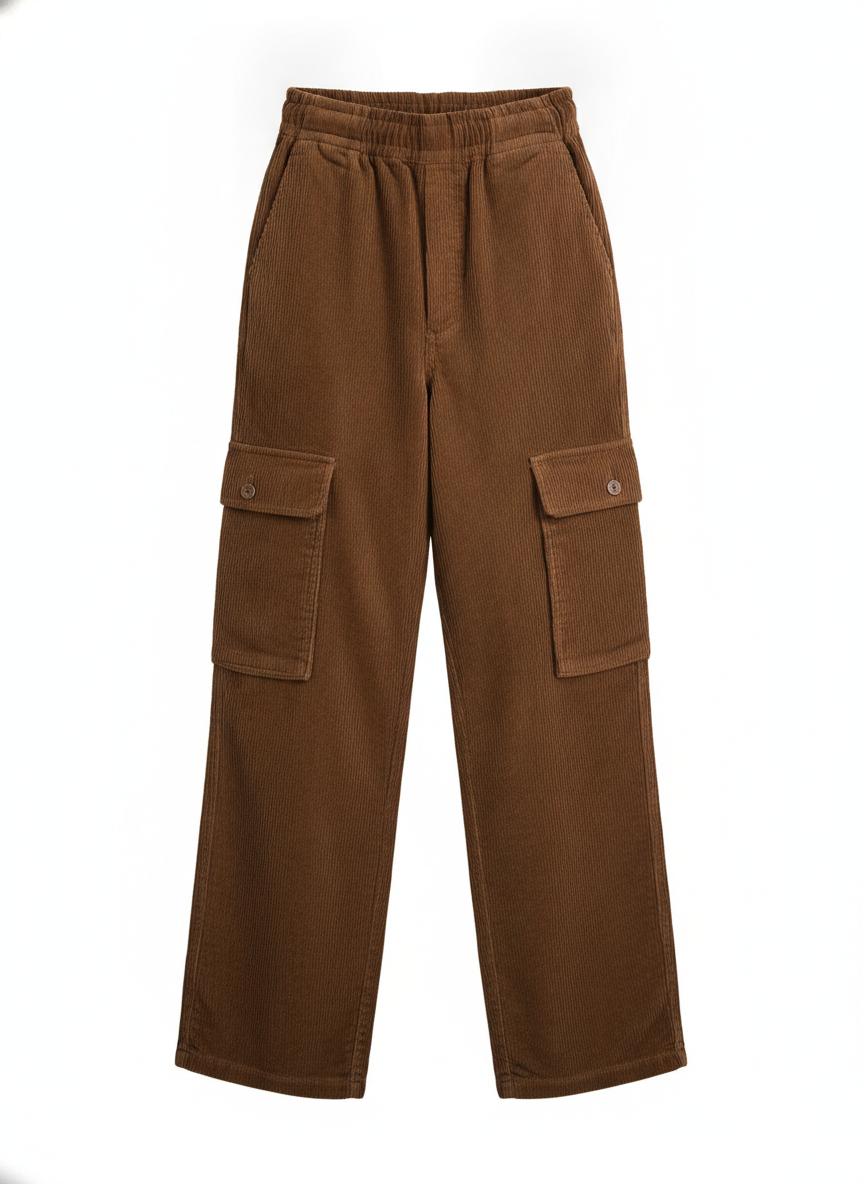 Brown Corduroy Utility Pants