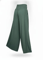 Green Wide-Leg Pants
