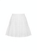 White Eyelet Mini Skirt