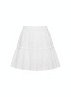 White Eyelet Mini Skirt