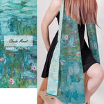 Women's scarf Claude Monet Water lilies