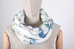 Women's scarf Bikes and butterflies / Bicycles and butterflies