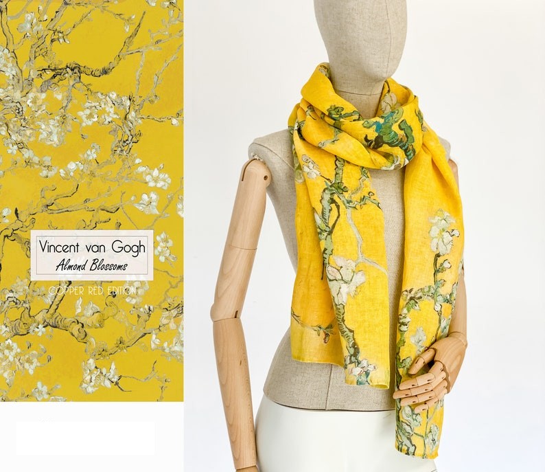 Dámská šála Vincent Van Gogh Mandlový květ / Almond blossom