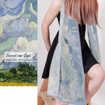 Damenschal Vincent Van Gogh Wheatfield mit Zypressen