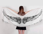 Bufanda de mujer con estampado de alas