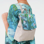 Women's backpack 100% only Claude Monet Water Lilies