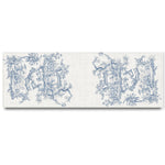 Pisada de lino sobre la mesa Toile de jouy