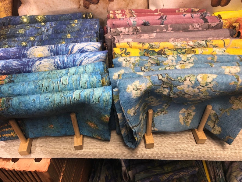 Pillow cover Vincent Van Gogh Almond Blossom version soft blue 45x45