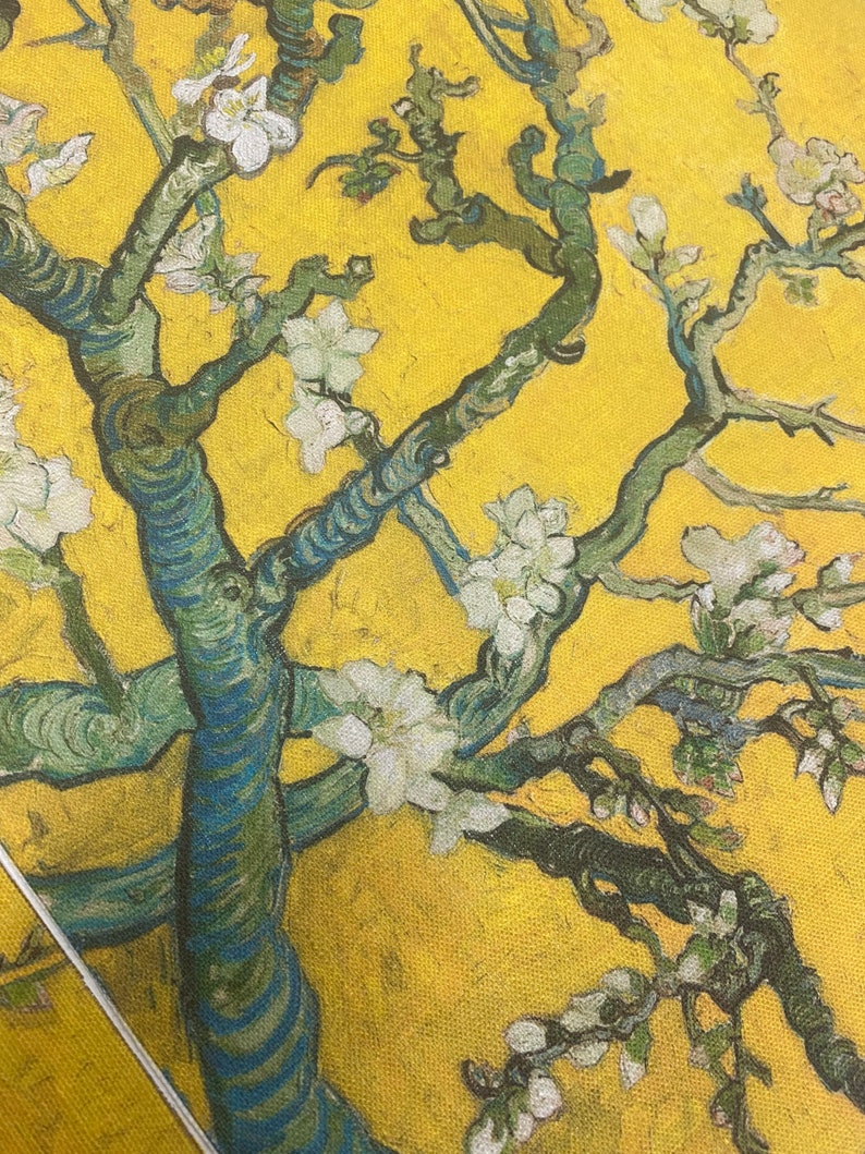 Kissenbezug Vincent Van Gogh Mandelblüte Version gelb 45x45