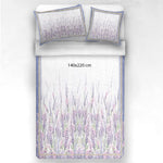 Lavender bedding with tape