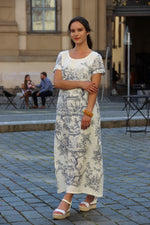 Dress maxi Variety of summer / Toile de Jouy