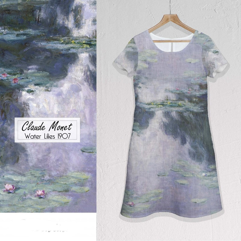 Vestido midi Claude Monet Nenúfares 1907 / Nenúfares 1907