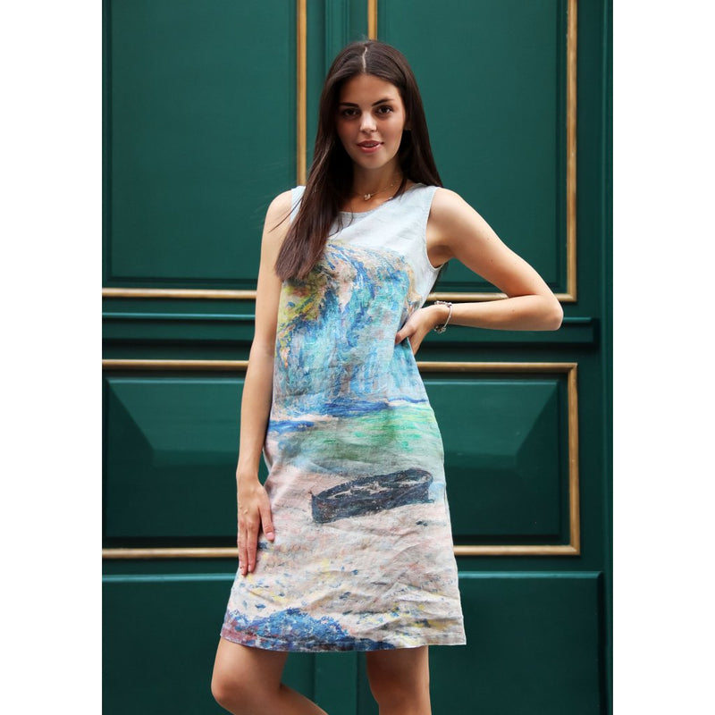<transcy>Sukienka midi Claude Monet Plaża w Pourville </transcy>