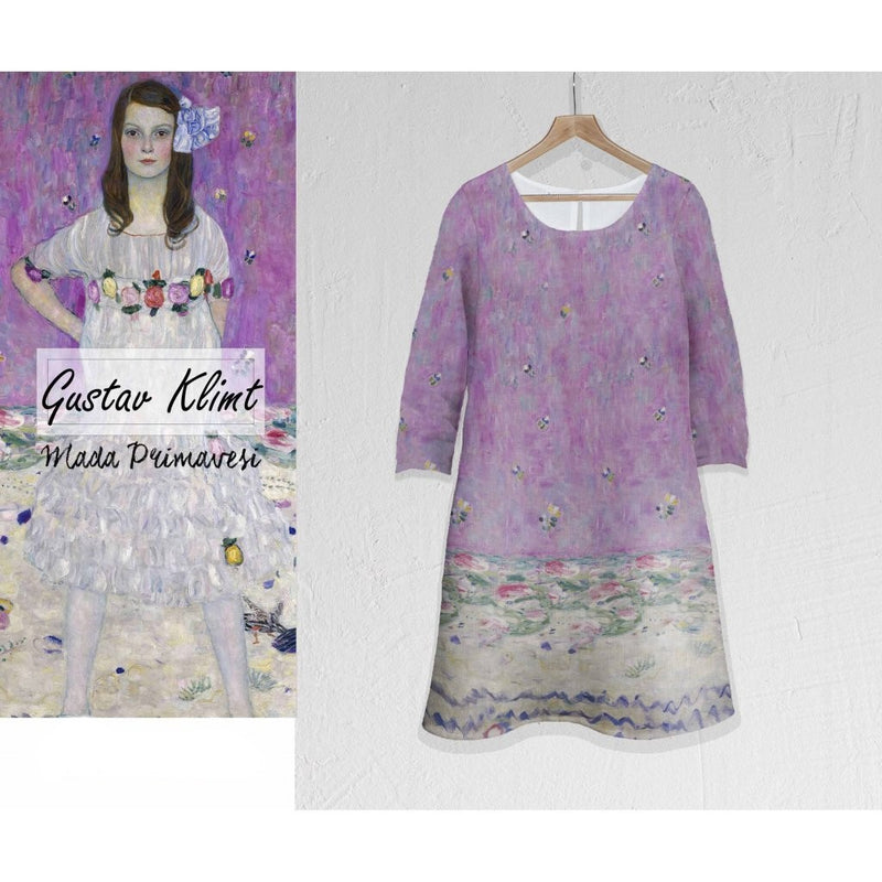 Vestido midi Gustav Klimt Mada Primavesi
