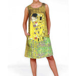 Vestido midi Gustav Klimt Beso / El Beso