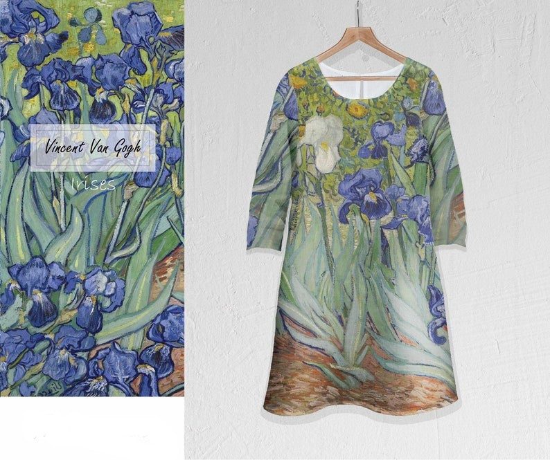 Vestido midi Vincent Van Gogh Iris / Iris