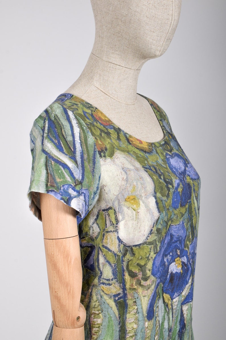 Šaty midi Vincent Van Gogh Kosatce / Irises