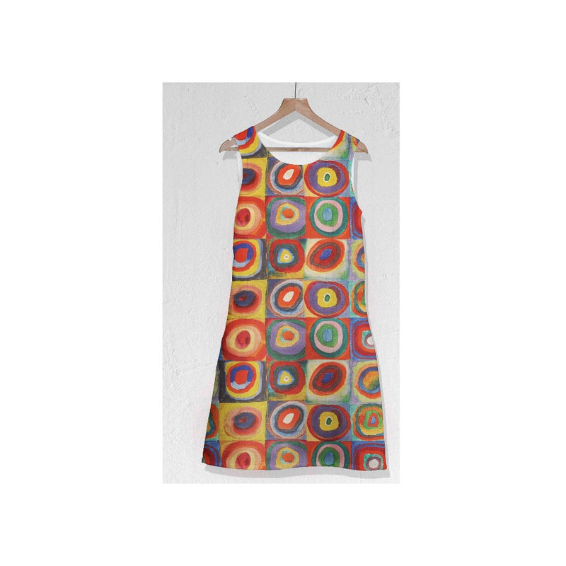 Midi Wassila Kandinsky Kleid Farbvariation / Farbstudie