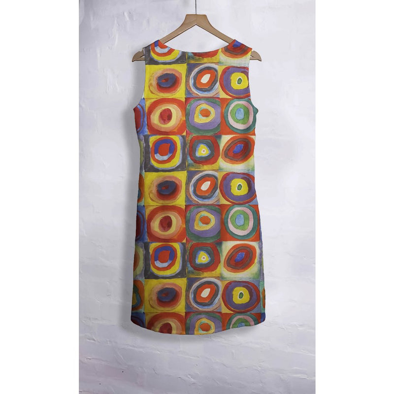 Midi Wassila Kandinsky Kleid Farbvariation / Farbstudie