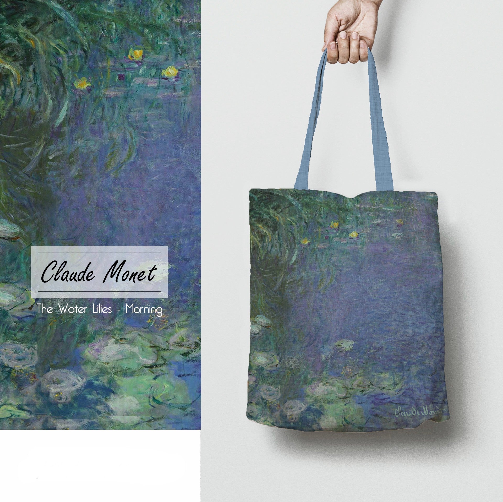 Bag Claude Monet Water lilies - morning –