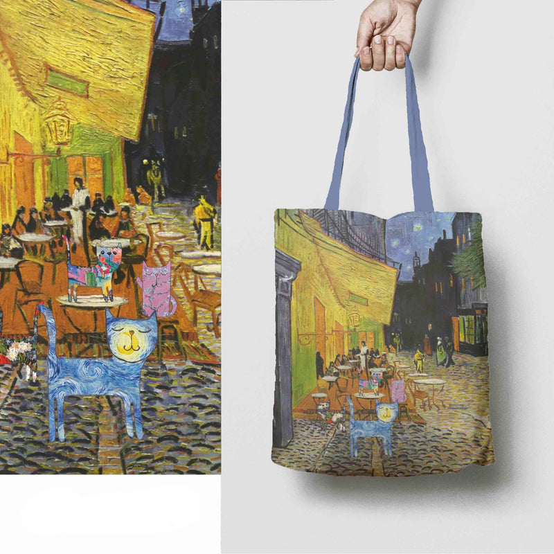 Bolsa Vincent Van Gogh Tarrace & Cats