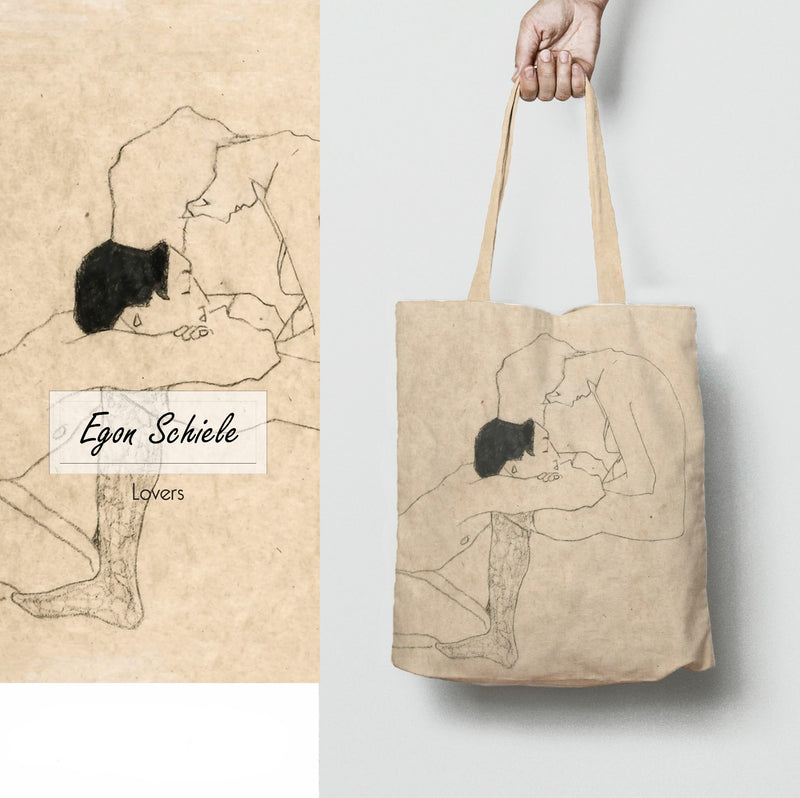 Egon Schiele Lovers / Lovers Umhängetasche